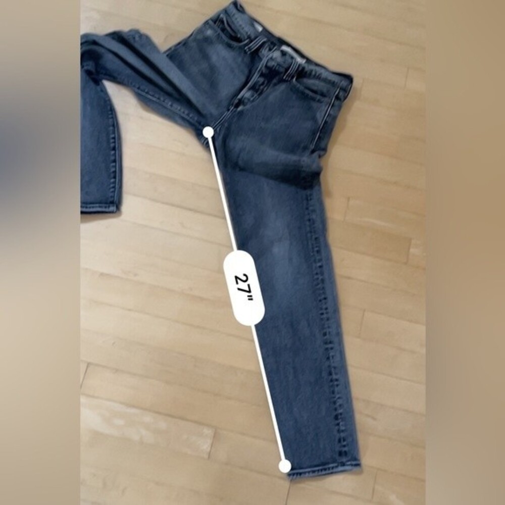 Levi’s Wedgie Icon High Rise Tapered Straight Fit Jeans in Charcoal Gray 26 NWOT - Picture 10 of 16